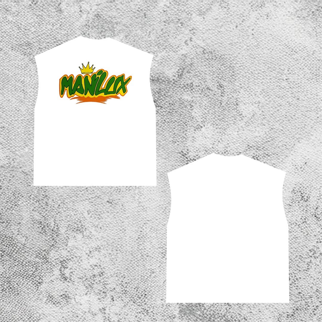 MANILUX Crown Edition Armless Tee - White by Manilux - Manilux