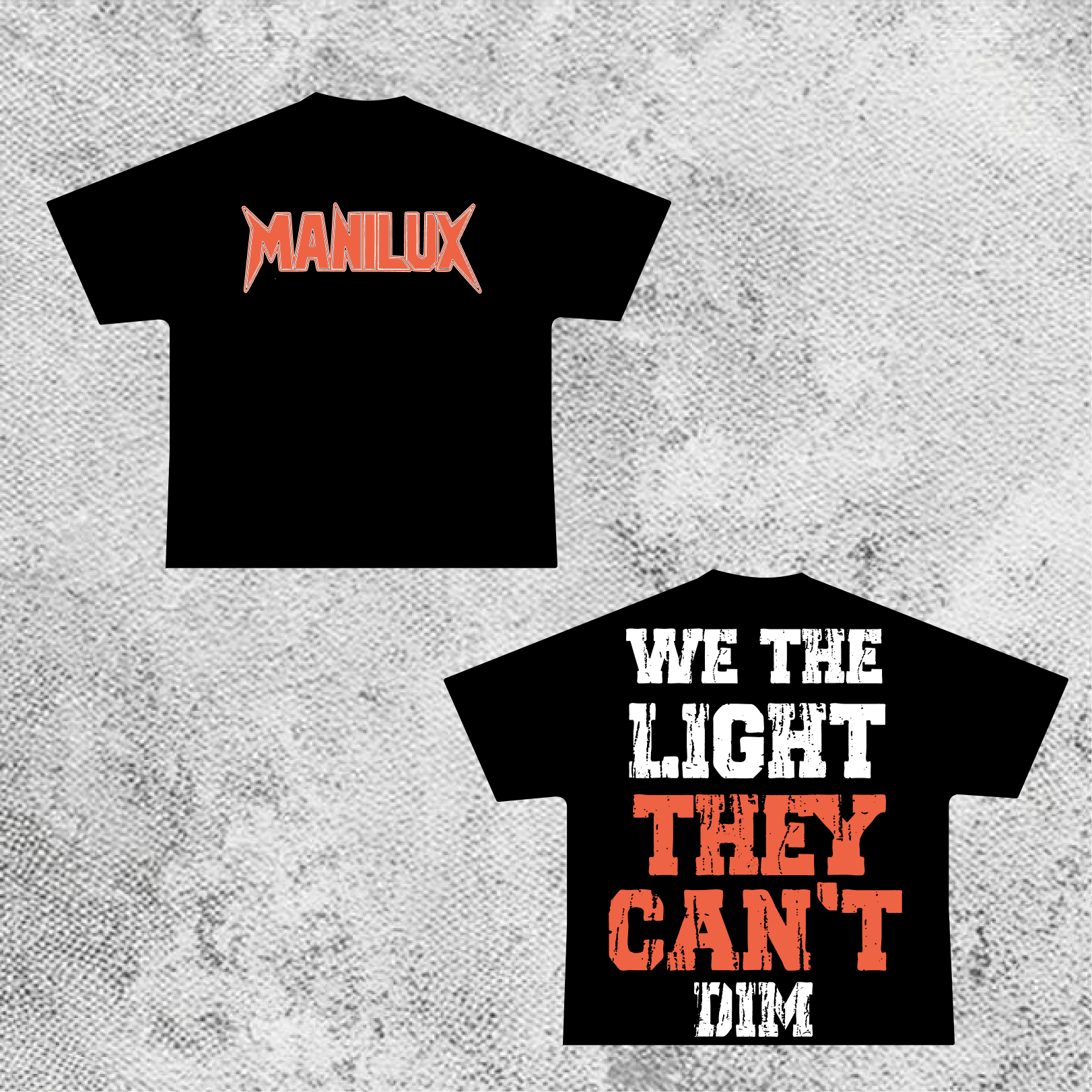 Manilux “We The Light” Statement Tee – Black by Manilux - Manilux