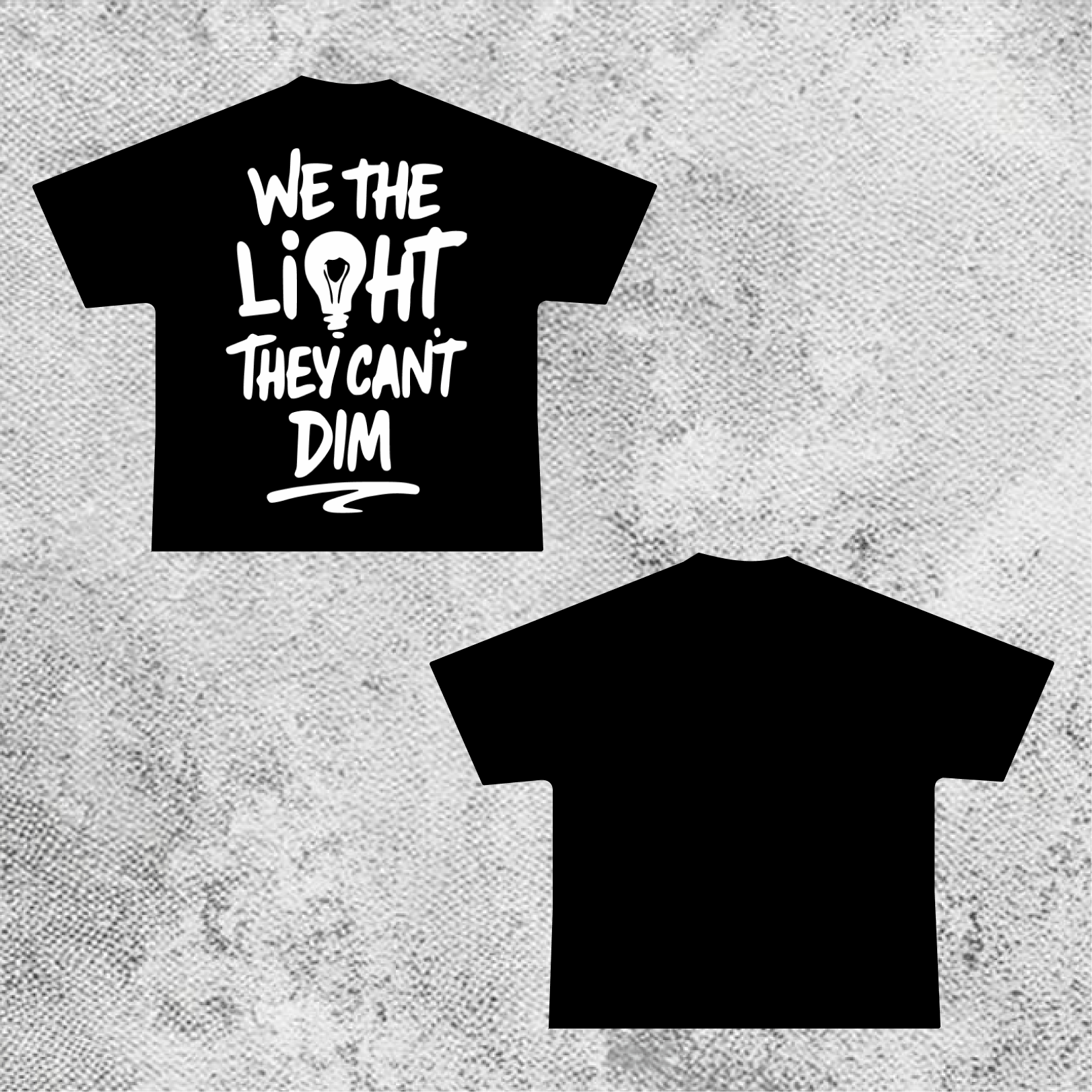 "We The Light They Can't Dim" Graphic Tee - Black by Manilux - Manilux